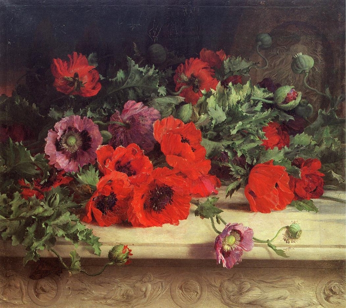 Poppies by William Jabez Muckley