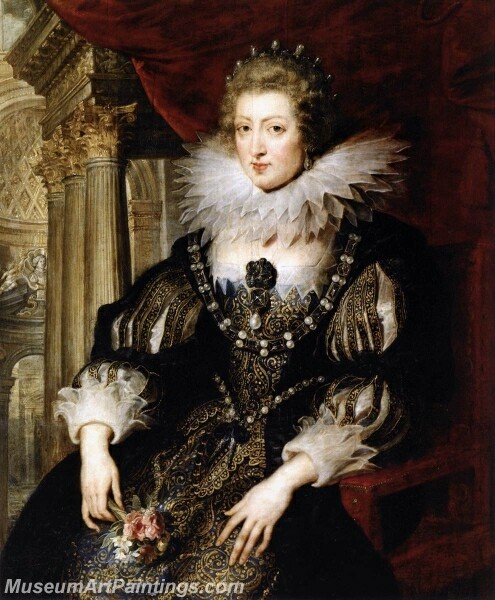 Portrait of Anne of Austria Painting