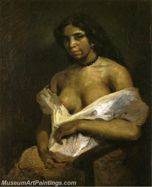 Portrait of Aspasie Painting