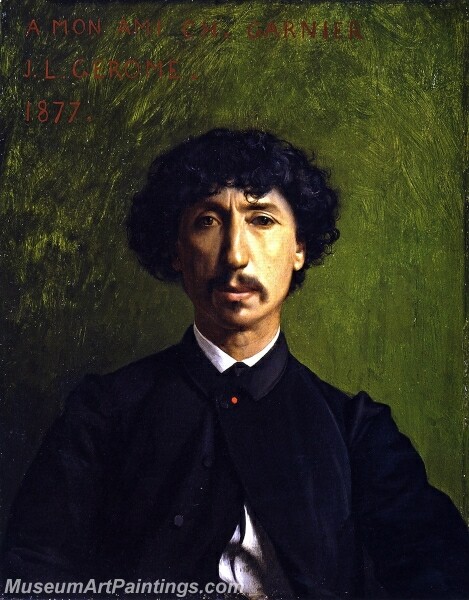 Portrait of Charles Garnier Painting