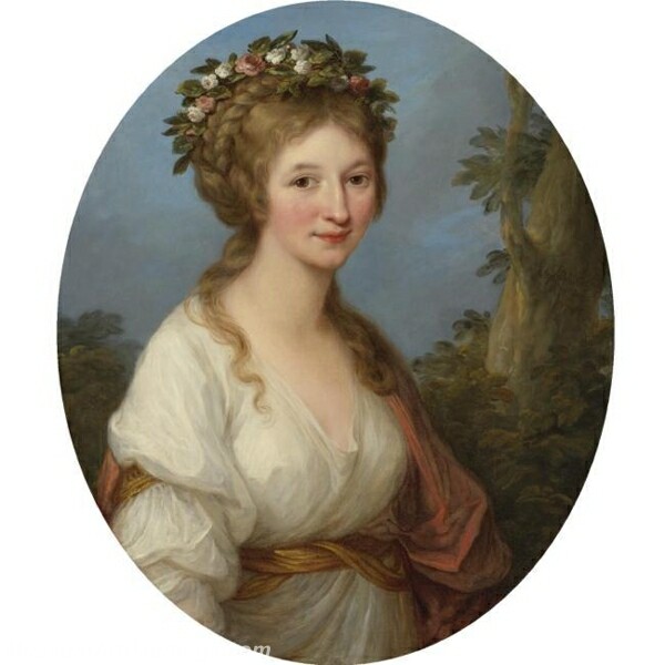 Portrait of Dorothea von Medem Duchess of Courland Painting