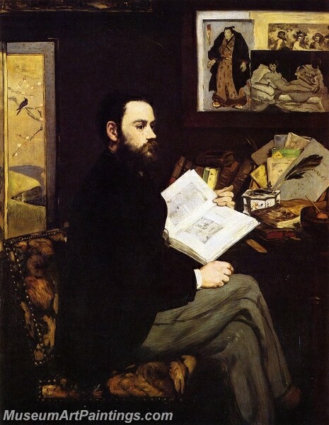 Portrait of Emile Zola Painting