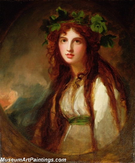 Portrait of Emma Lady Hamilton as a Bacchante Painting