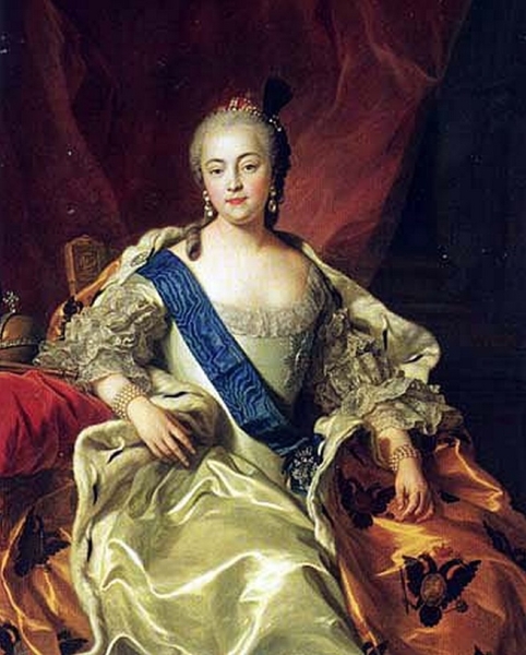 Portrait of Empress Elisabeth Petrovna by Carle van Loo