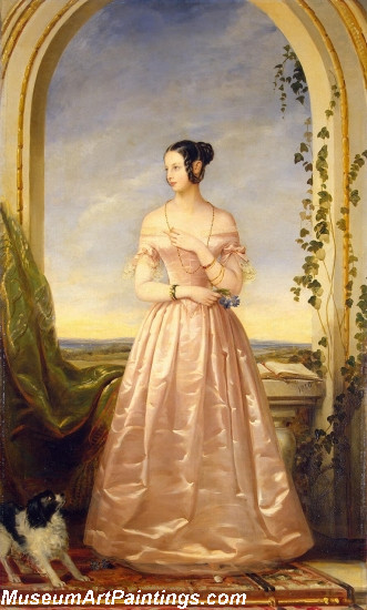 Portrait of Grand Duchess Alexandra Nikolaievna Painting