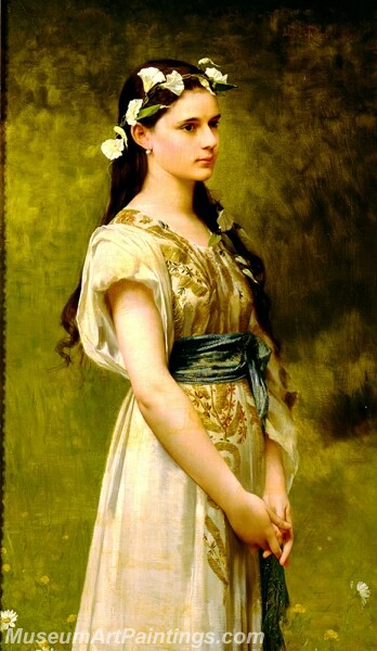 Portrait of Julia Foster Ward Painting