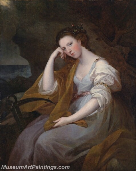 Portrait of Louisa Leveson Gower as Spes Painting