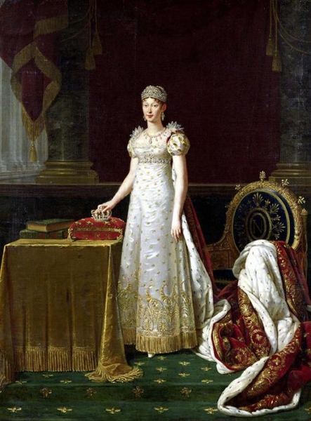 Portrait of Marie Louise of Austria wife of Napoleon and empress of France