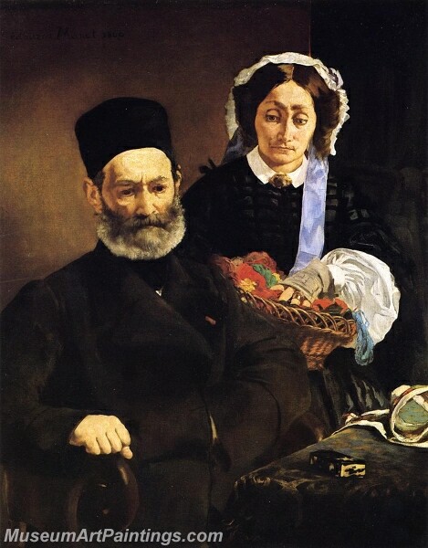 Portrait of Monsieur and Madame Manet Painting
