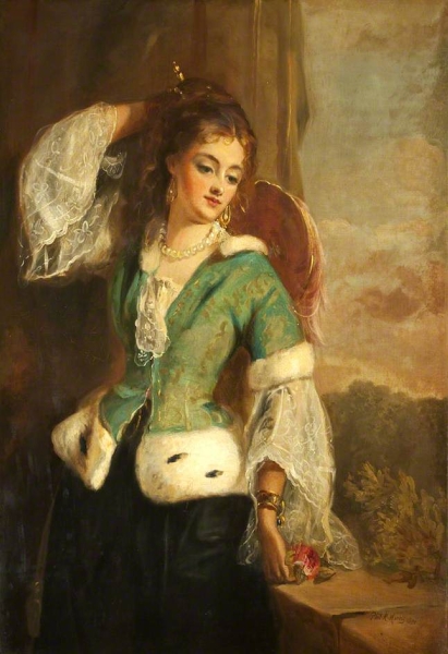 Portrait of a Lady in a Green Jacket by Phillip Richard Morris