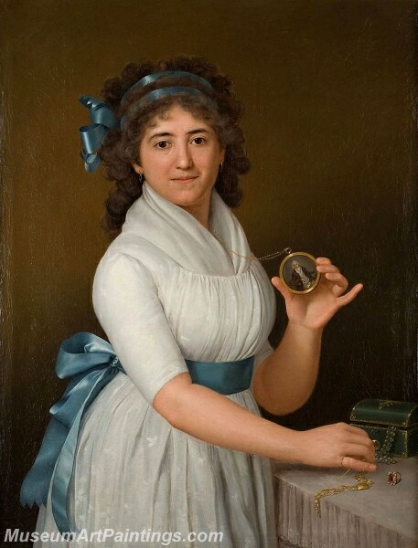 Portrait of a Lady with a Medallion Painting