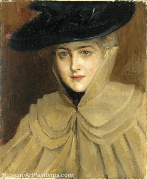 Portrait of a Young Woman Painting