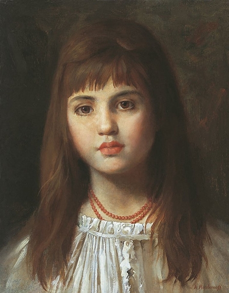 Portrait of a young girl 2 Painting