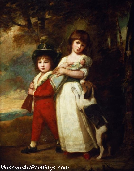 Portrait of the Vernon children Painting