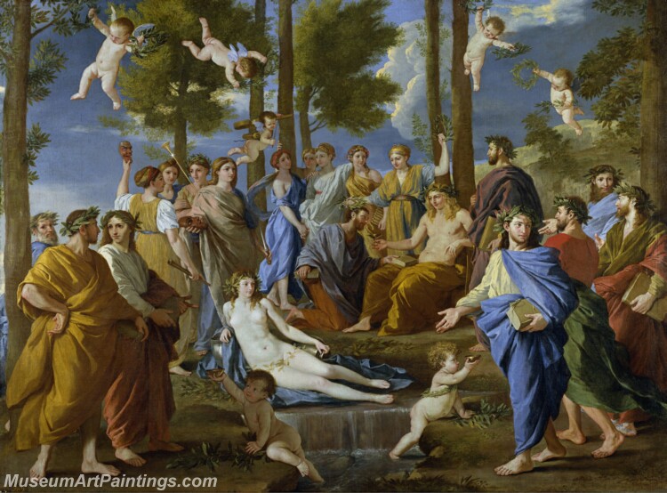 Poussin Nicolas El Parnaso Painting