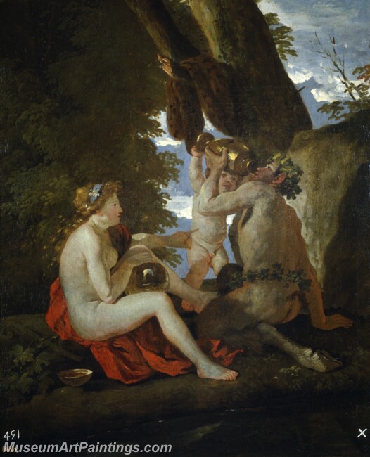 Poussin Nicolas Escena baquica Painting