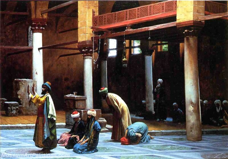 Prayer in a Mosque 01 Painting