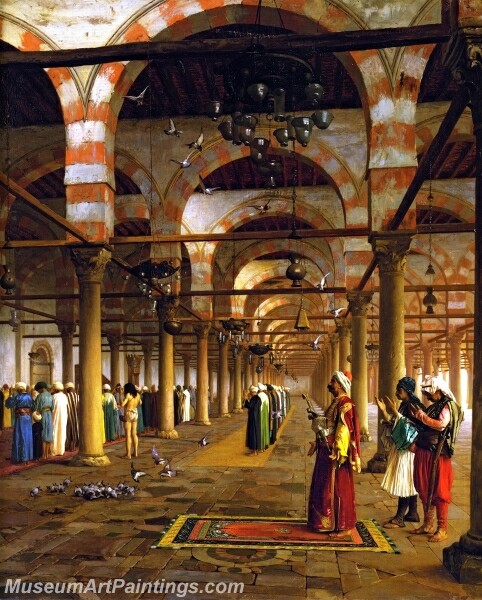 Prayer in the Mosque Painting