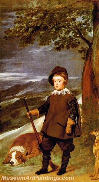 Prince Baltasar Carlos as a Hunter Painting