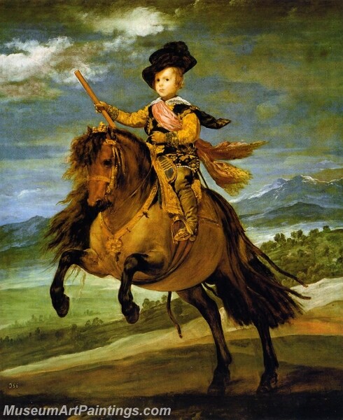 Prince Baltasar Carlos on Horseback Painting