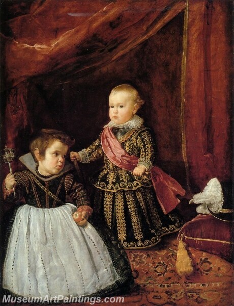 Prince Baltasar Carlow with a Dwarf Painting