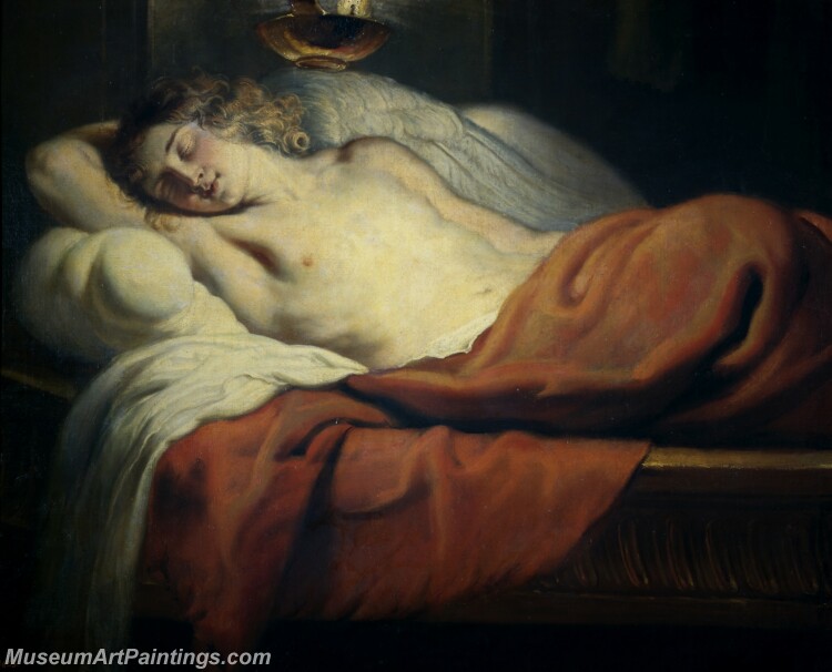 Quellinus Jan Erasmus El Amor dormido Painting