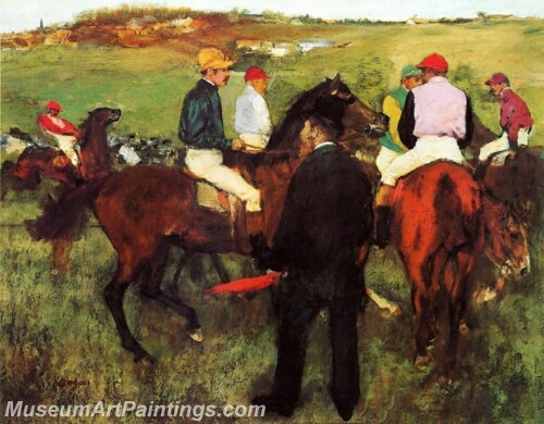 Racehorses at Longchamp 01 Painting