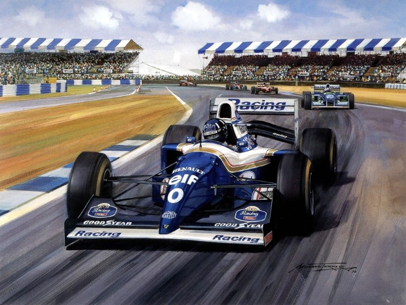 Racing Car Oil Paintings 001