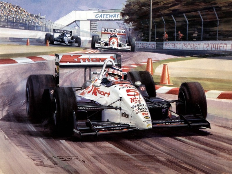 Racing Car Oil Paintings 002