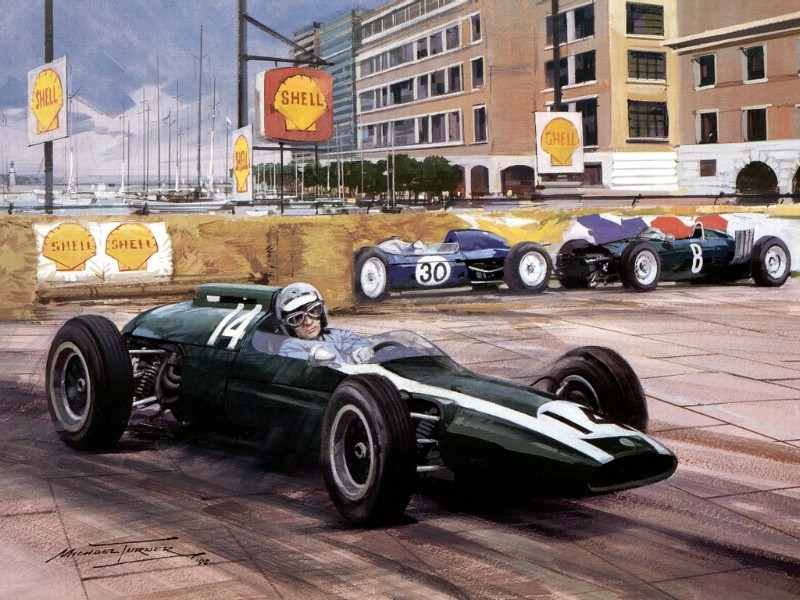 Racing Car Oil Paintings 004