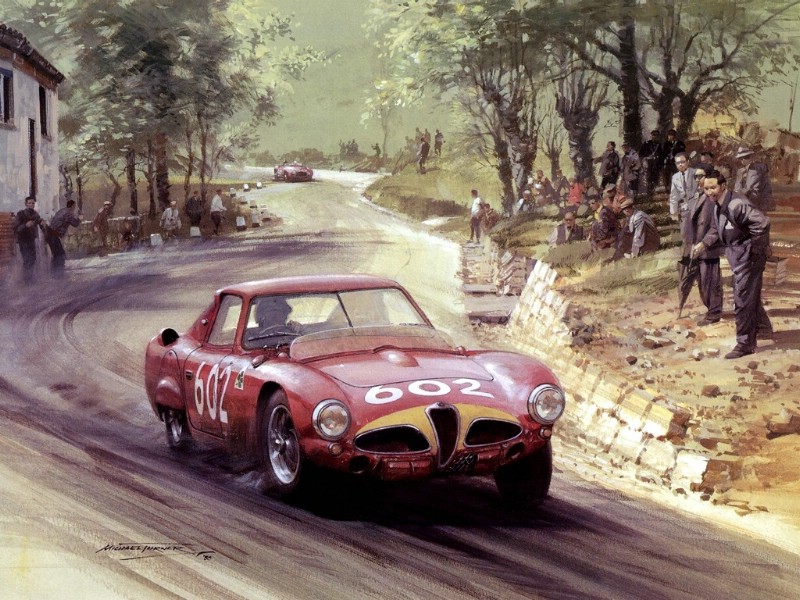 Racing Car Oil Paintings 015