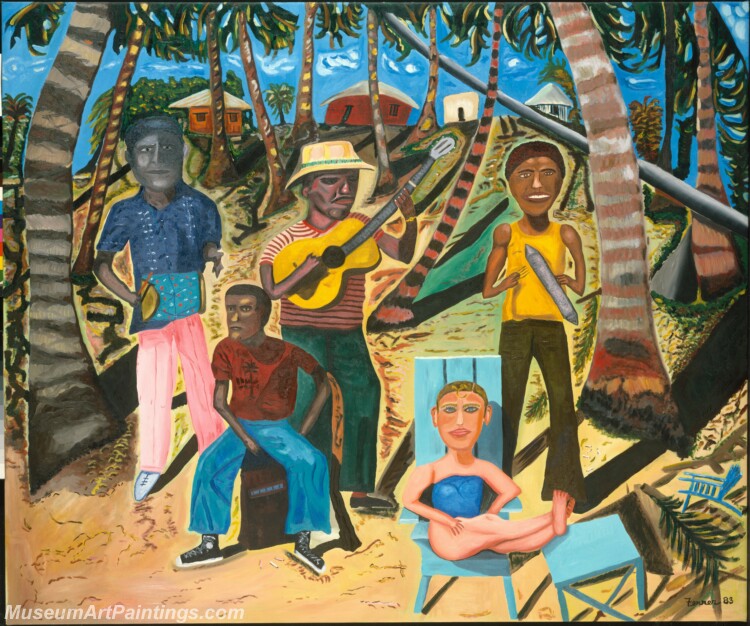 Rafael Ferrer Merengue en Boca Chica Painting