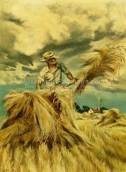 Raking Hay by Joe Jones