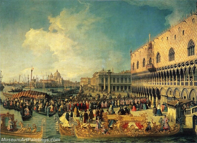 Reception of the Imperial Ambassador at the Doges Palace Painting