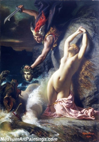 Religious Paintings Andromeda Chained to a Rock