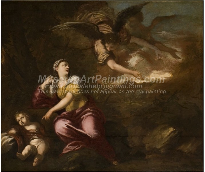 Religious Paintings Hagar and Ishmael in the Wilderness