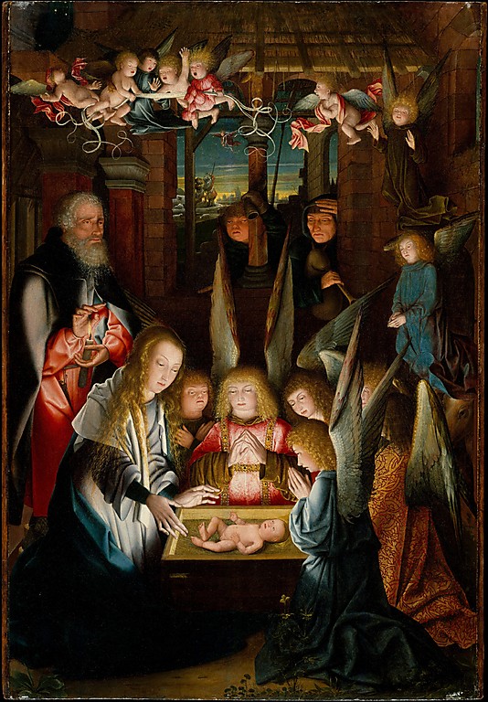Religious Paintings The Adoration of the Christ Child