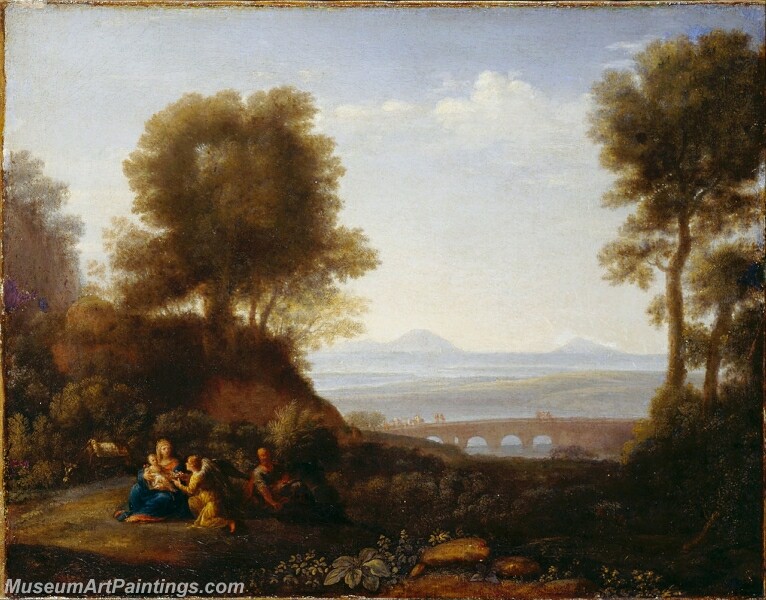 Rest on the Flight into Egypt Painting