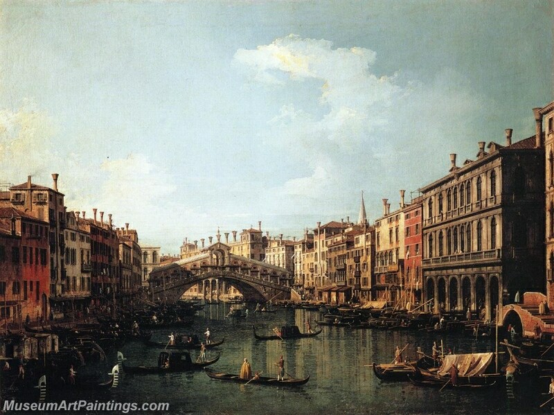 Rialto Bridge from the South Painting