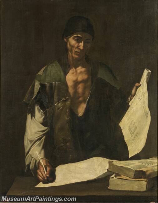 Ribera Josede Arquimedes Painting