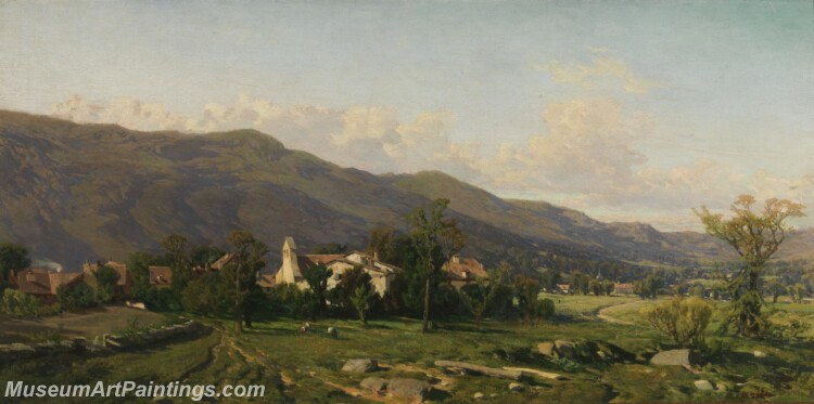 Rico y Ortega Martin Paisaje de Suiza Painting