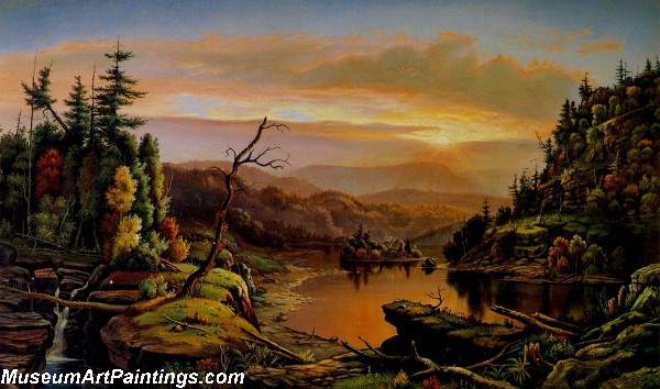 River Valley Landscape Painting