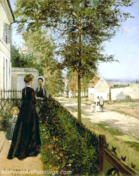 Road from Versailles to Louveciennes Painting