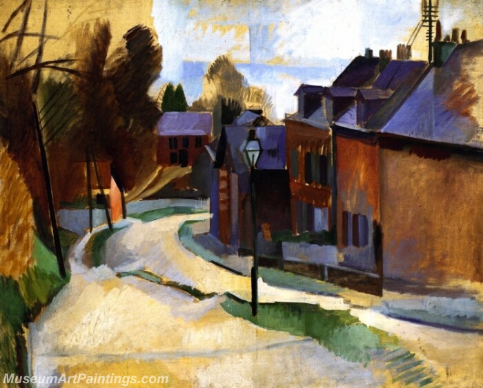 Road in Laon Painting