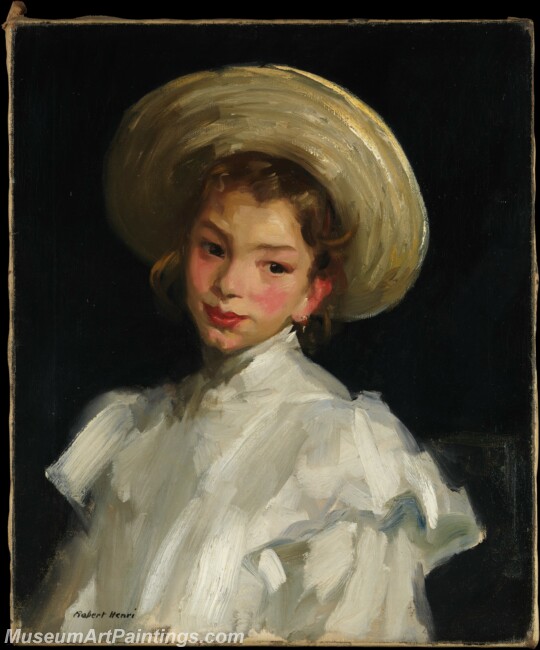 Robert Henri Dutch Girl in White Painting