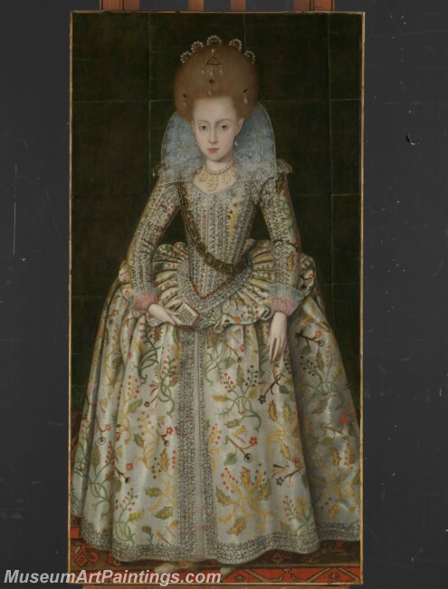 Robert Peake the Elder Princess Elizabeth Later Queen of Bohemia Painting