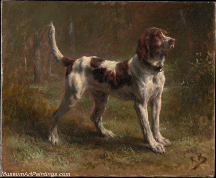 Rosa Bonheur A Limier Briquet Hound Painting