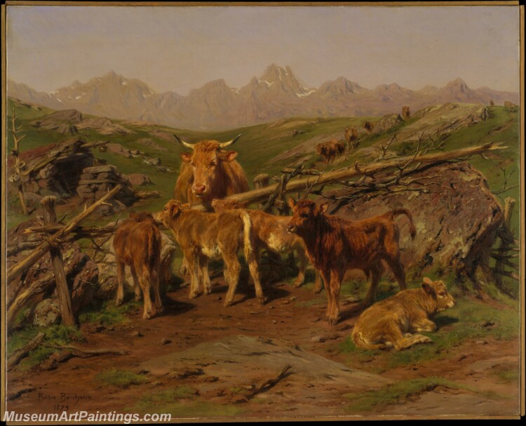 Rosa Bonheur Weaning the Calves Painting