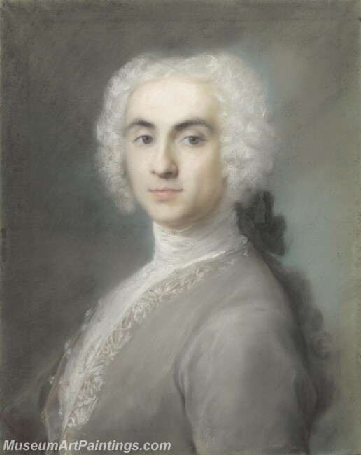 Rosalba Giovanna Carriera Portrait of a Man Painting