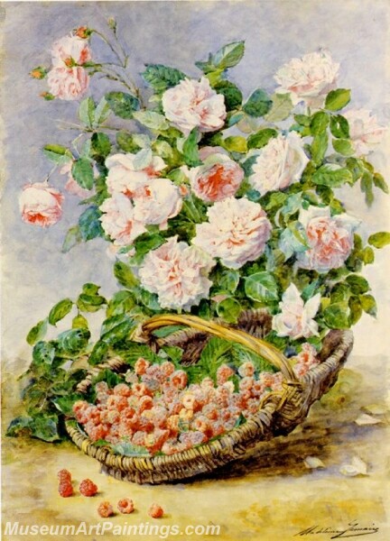 Roses and Rasberries Painting